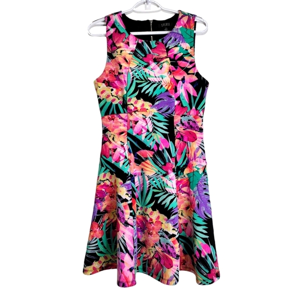 Spense Dresses & Skirts - Spense Floral Fit & Flare Sleeveless Dress Size 10